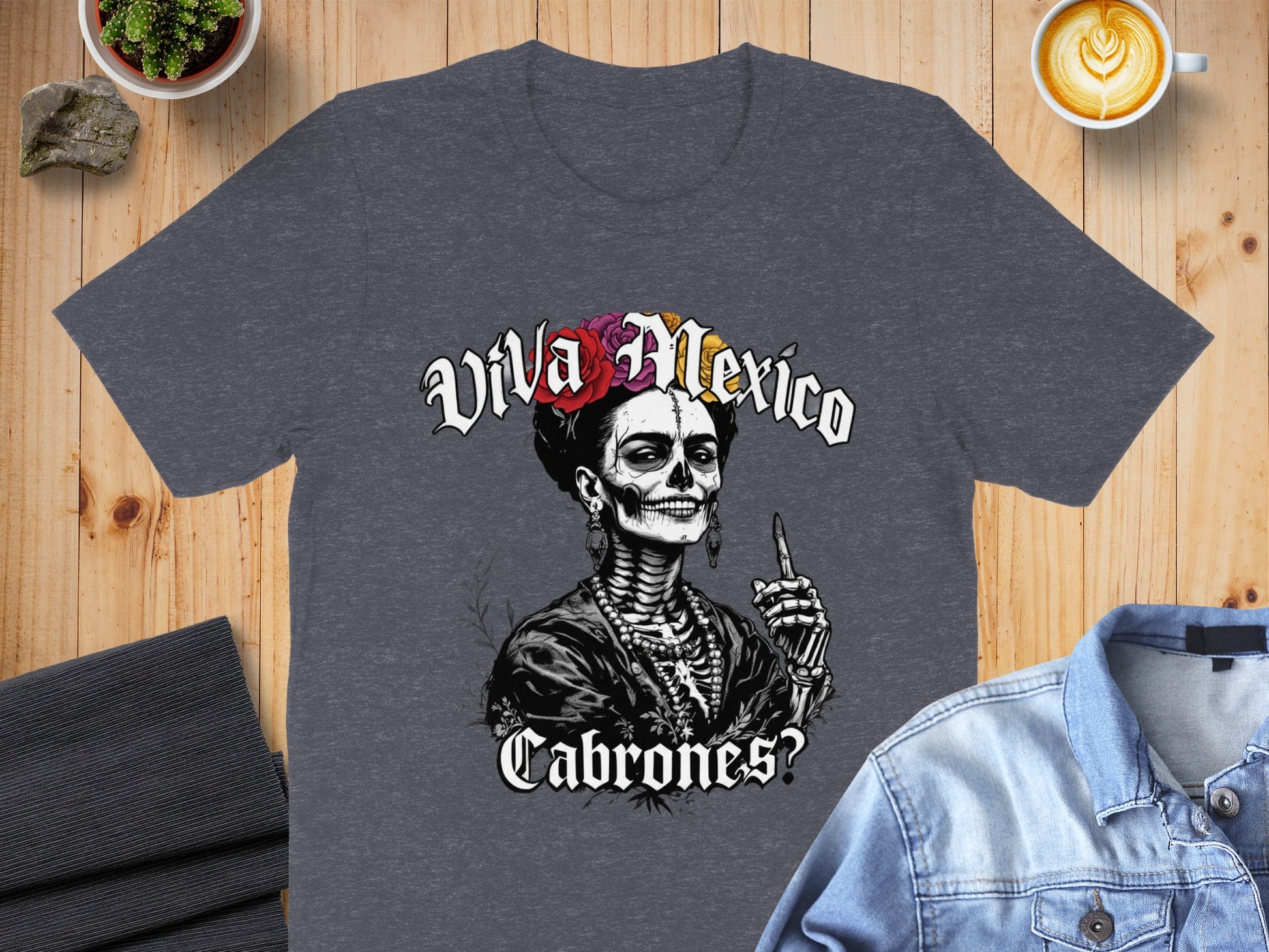 Viva Mexico Cabrones Skeleton Graphic Tee product type