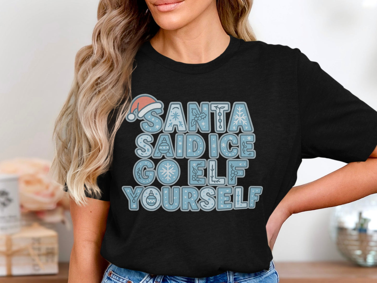 Santa Said Go Elf Yourself Graphic T-Shirt