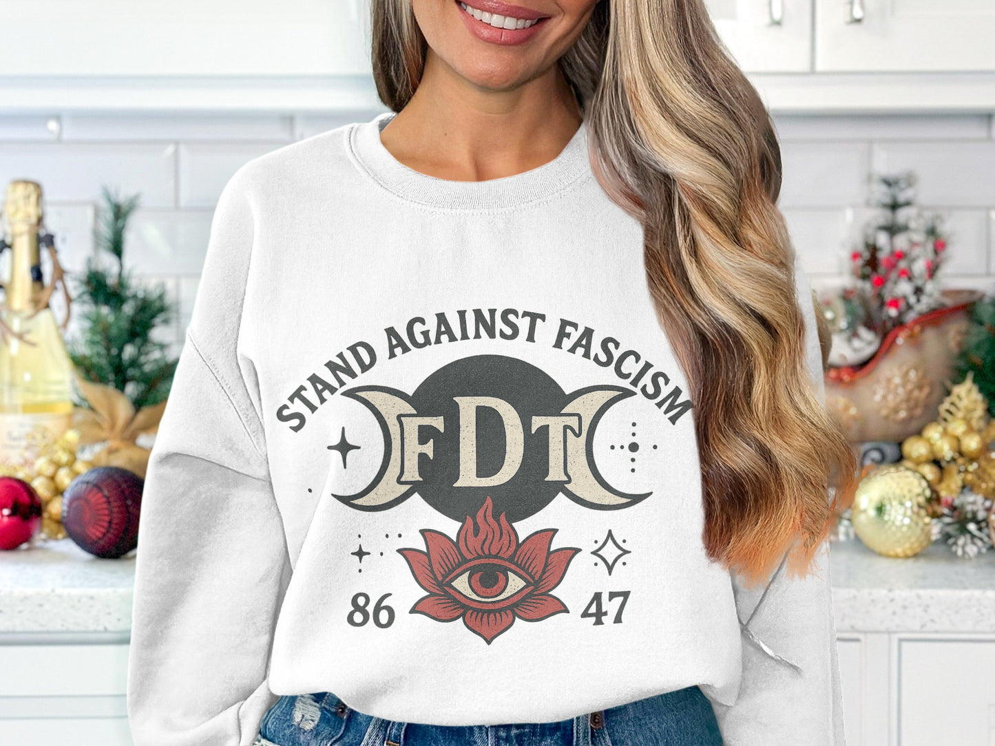 Stand Against Fascism FDT Graphic Sweatshirt product type