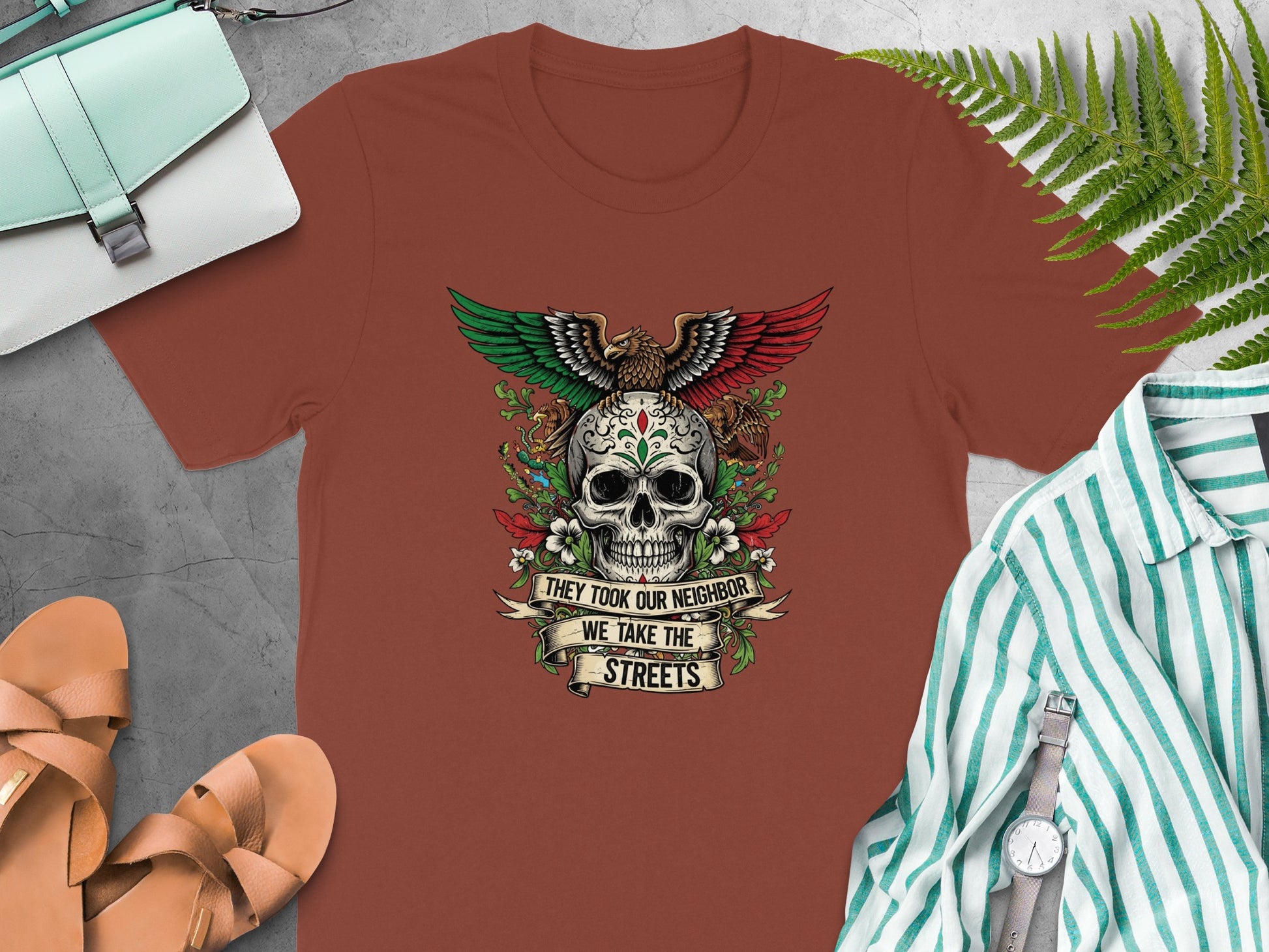 They Took Our Neighbor We Take The Streets TShirt product type