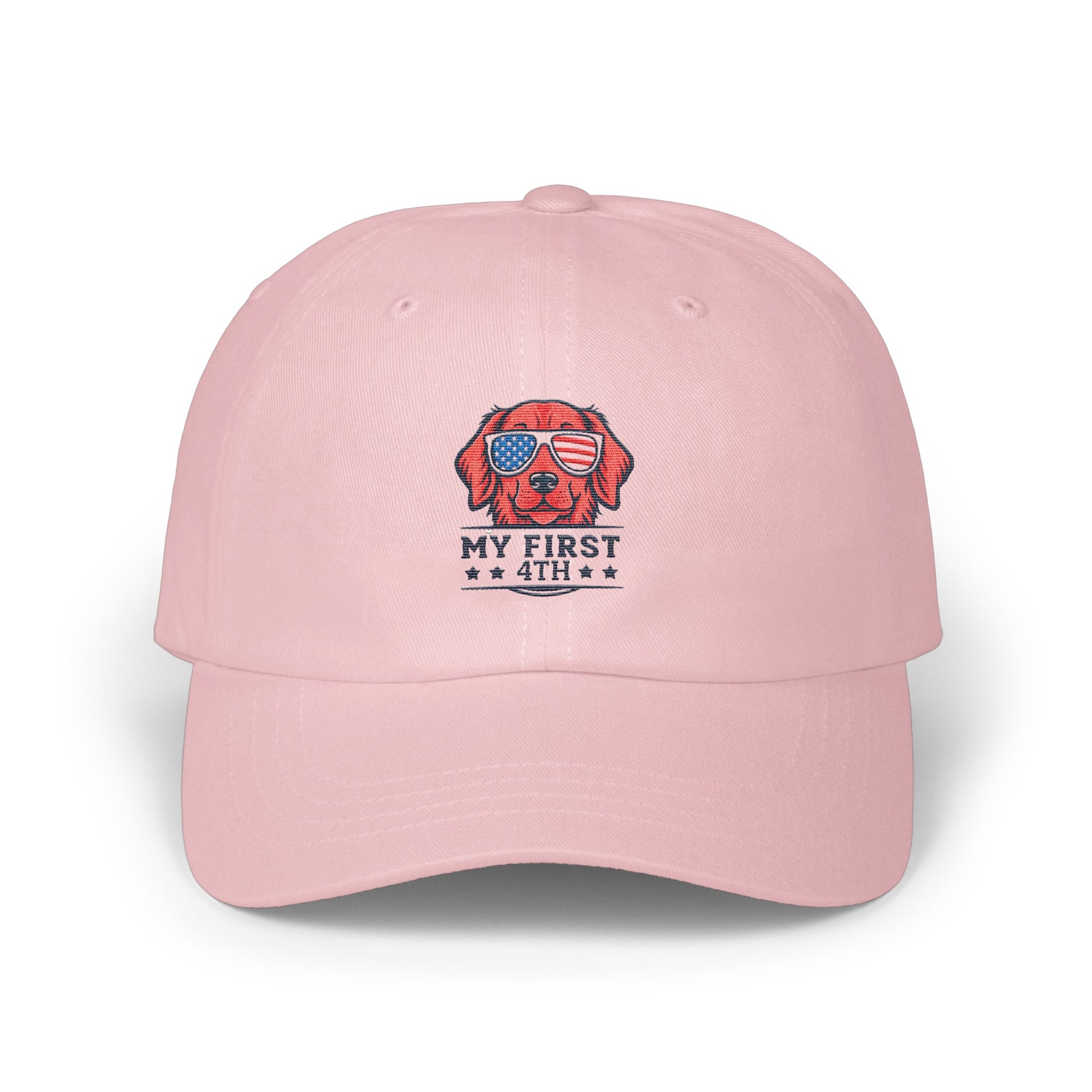 My First 4th Patriotic Dog Design Pink Hat product
