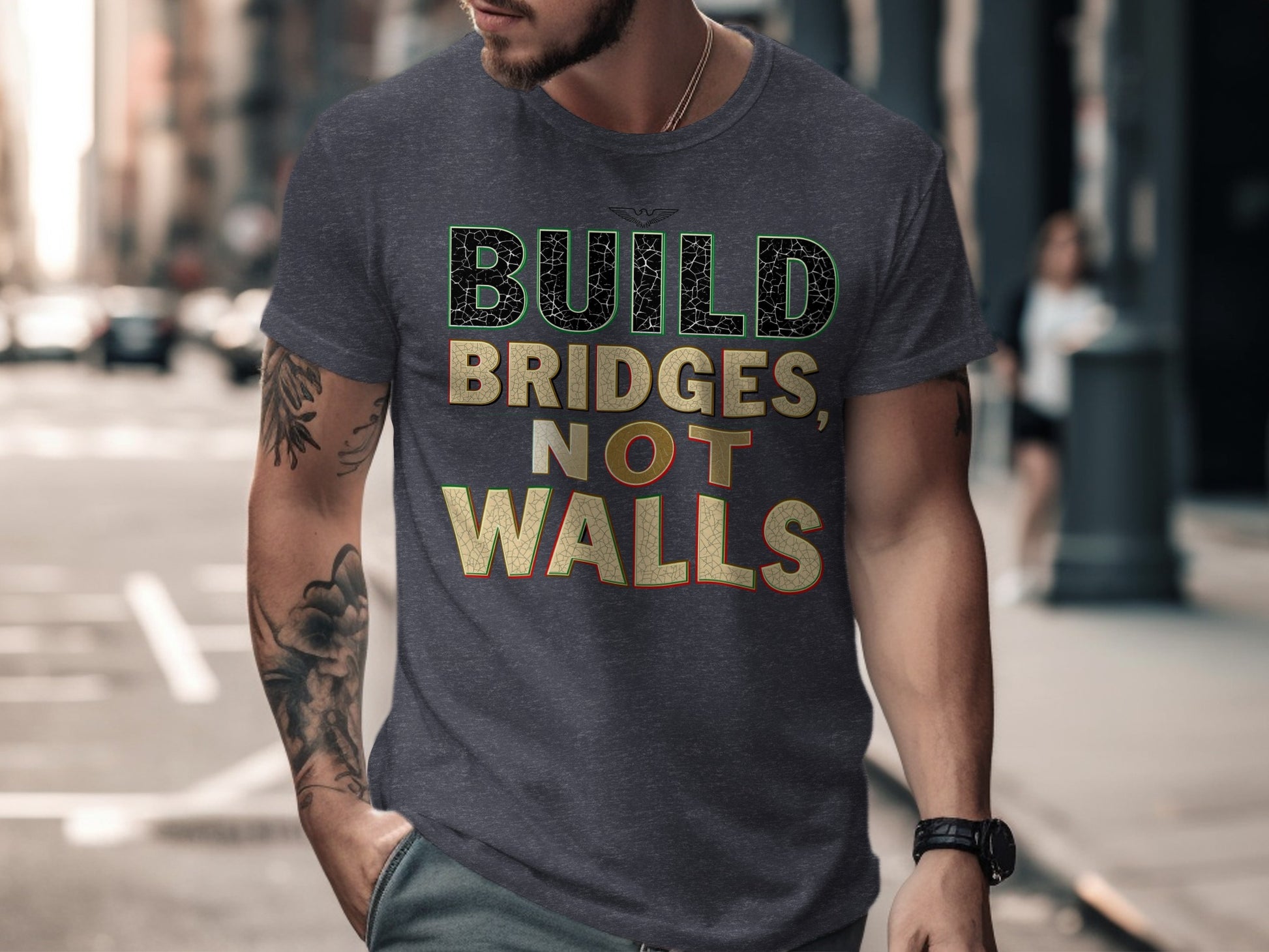 Build Bridges Not Walls T-Shirt product