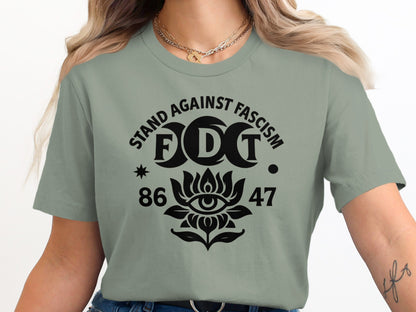 Stand Against Fascism Eye 86 47 Graphic Tee
