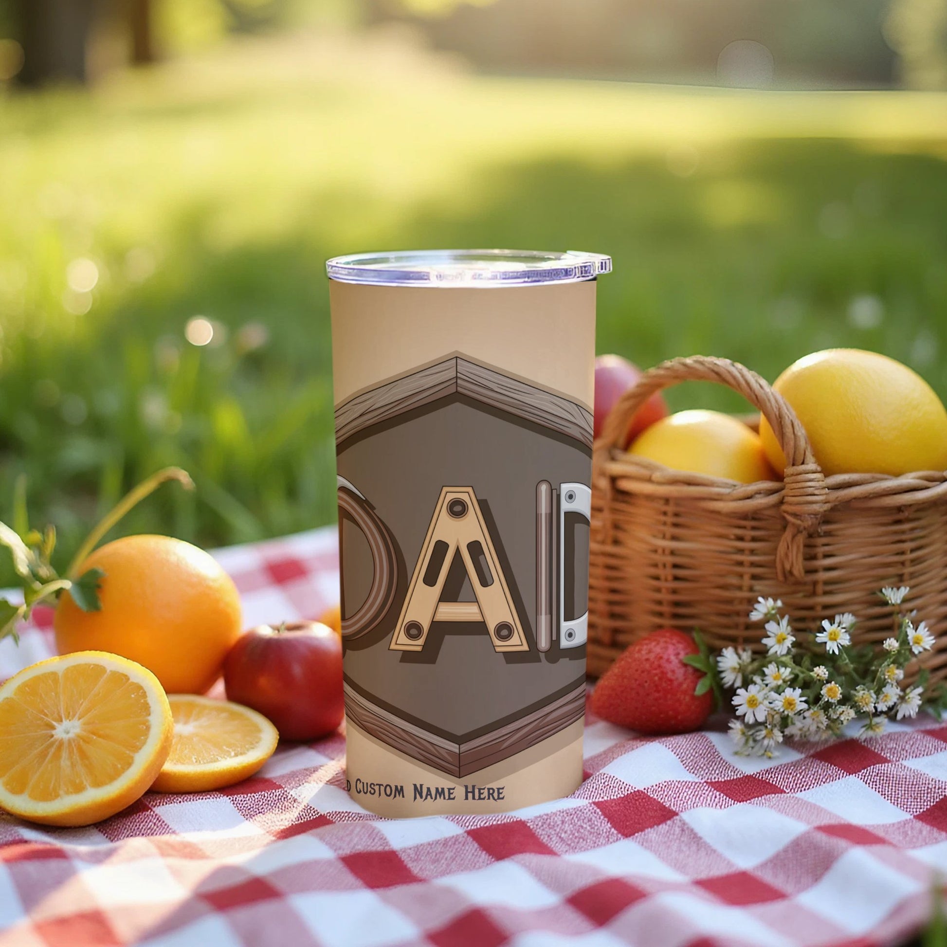 Personalized Dad Tumbler with Custom Name Product
