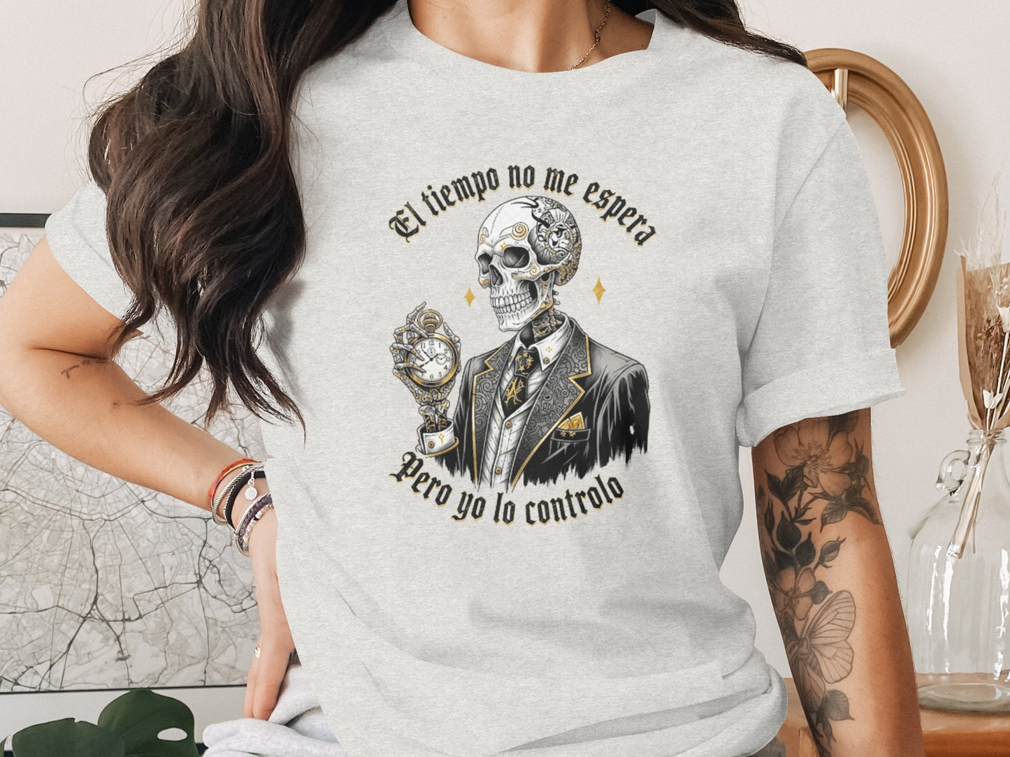 Tiempo controlado por calavera elegante product type
