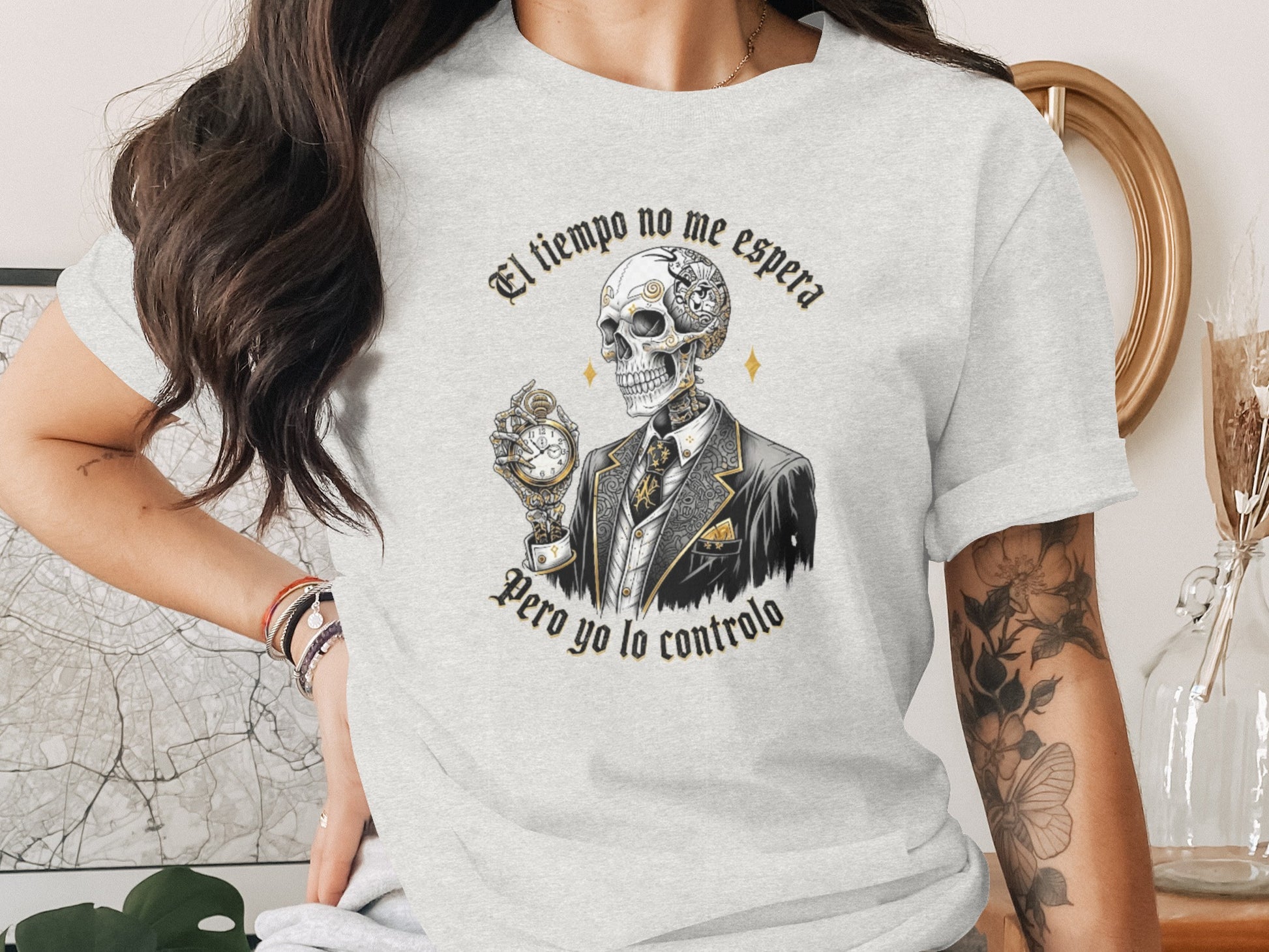 Tiempo controlado por calavera elegante product type