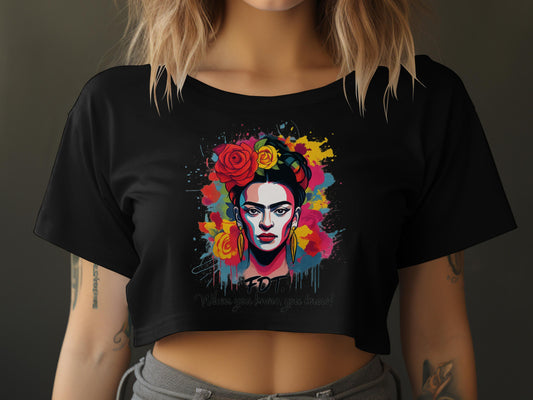 Vibrant Artistic Graphic Cropped T Shirt product