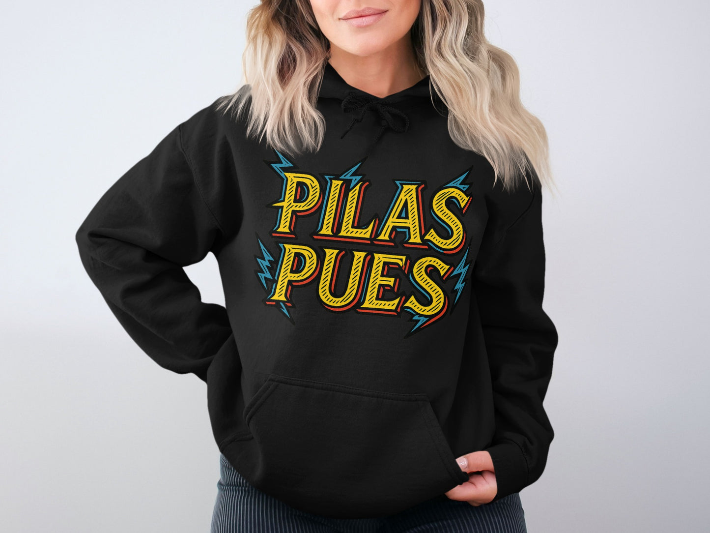 PILAS PUES Graphic Printed Hoodie product