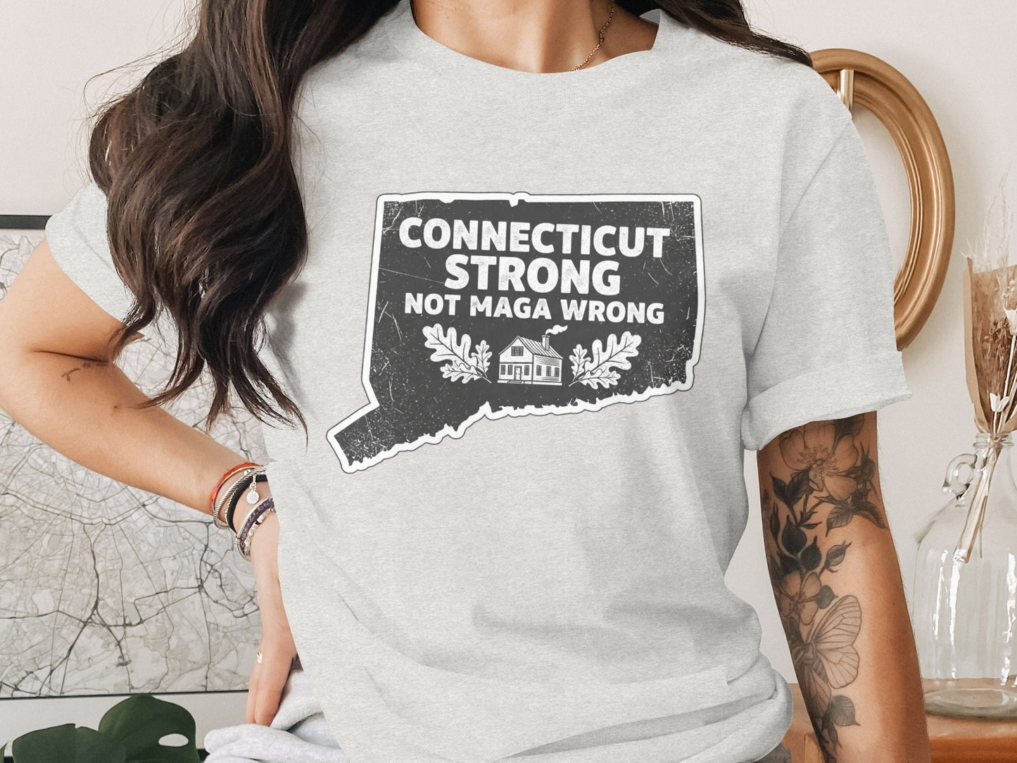 Connecticut Strong Not Maga Wrong T-shirt product
