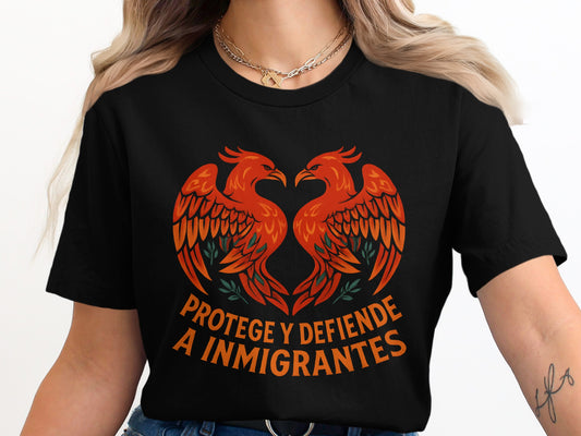 Protege Y Defiende A Inmigrantes Graphic Shirt product type