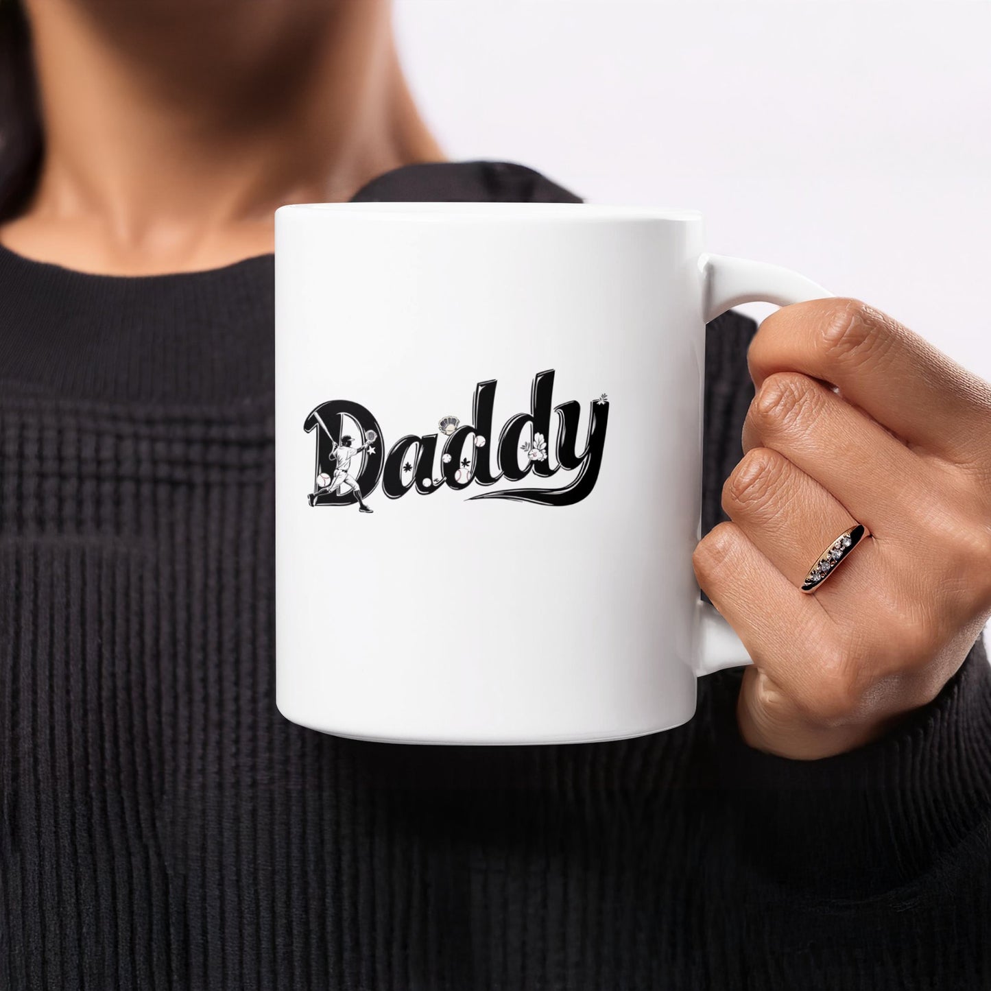 Stylish Daddy Script Design Printed Mug Product