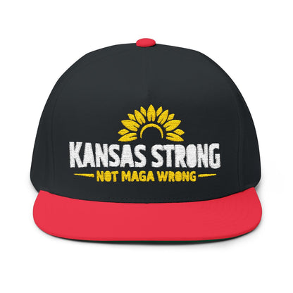 Kansas Strong Not Maga Wrong Embroidered Hat