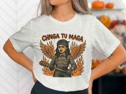 Chinga Tu Maga Graphic Statement T-Shirt product type