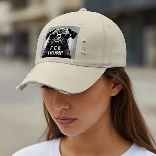FCK TRUMP Dog in Sunglasses Graphic Hat product type