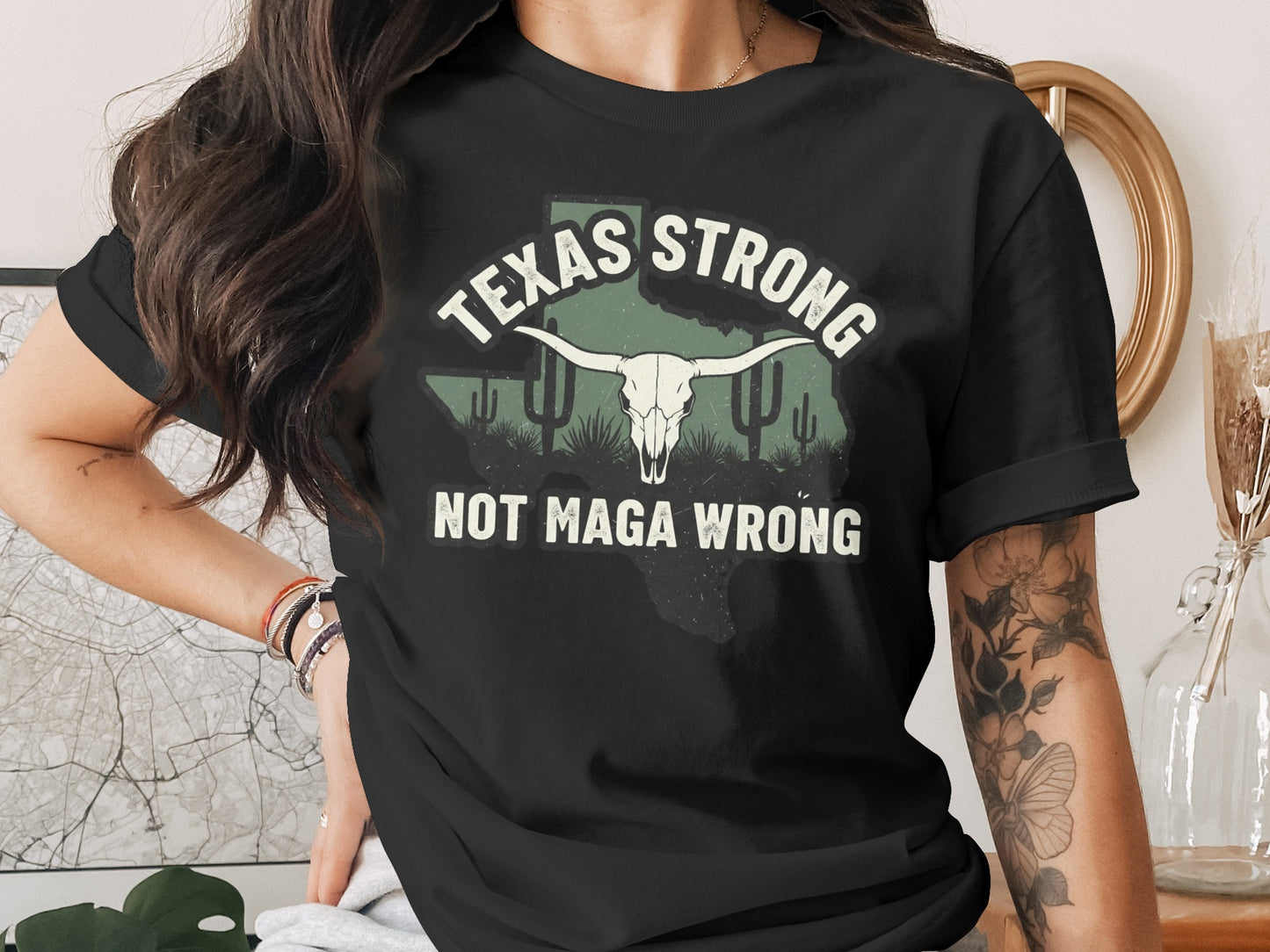 Texas Strong Not MAGA Wrong T-Shirt product