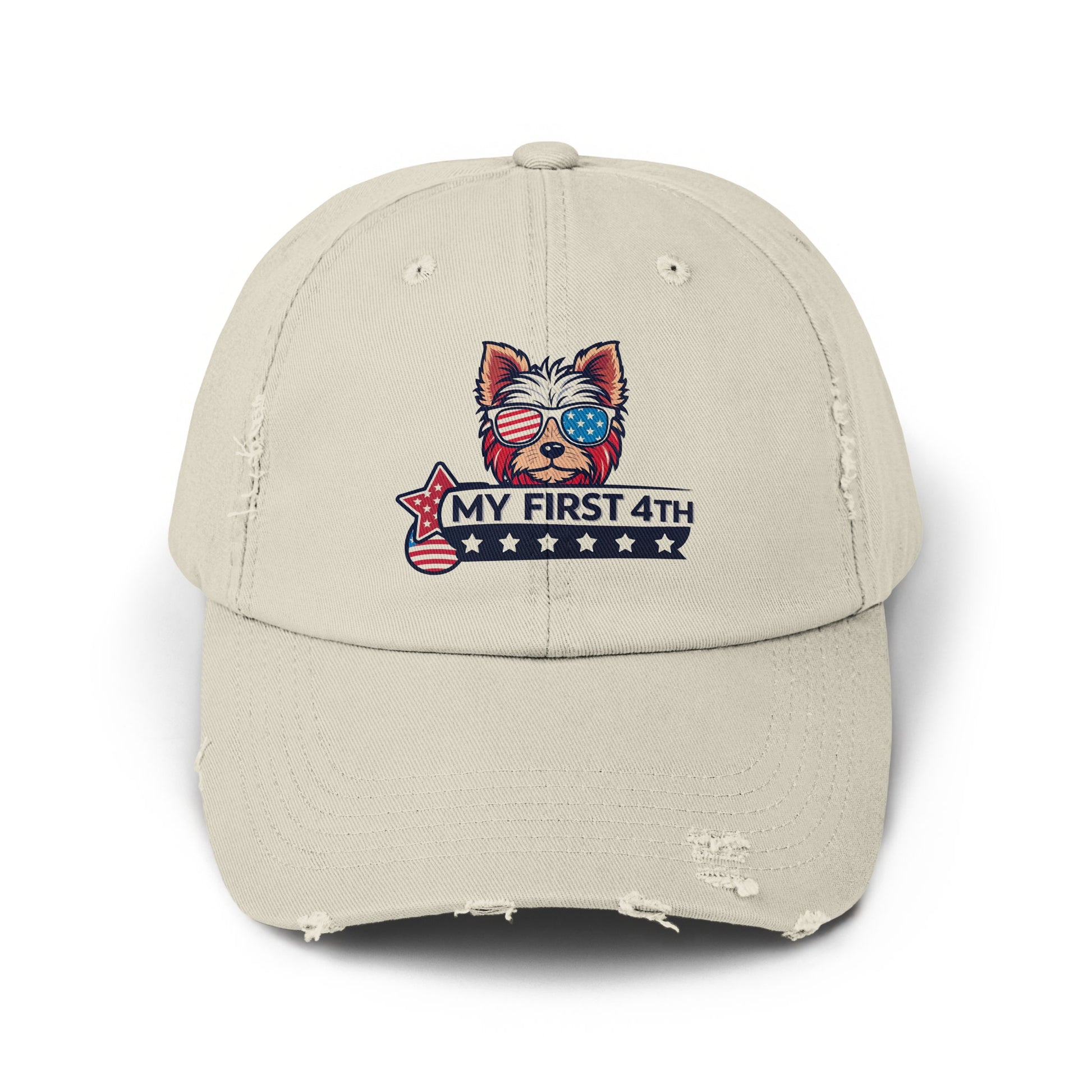 My First 4th Patriotic Puppy Embroidered Hat product type