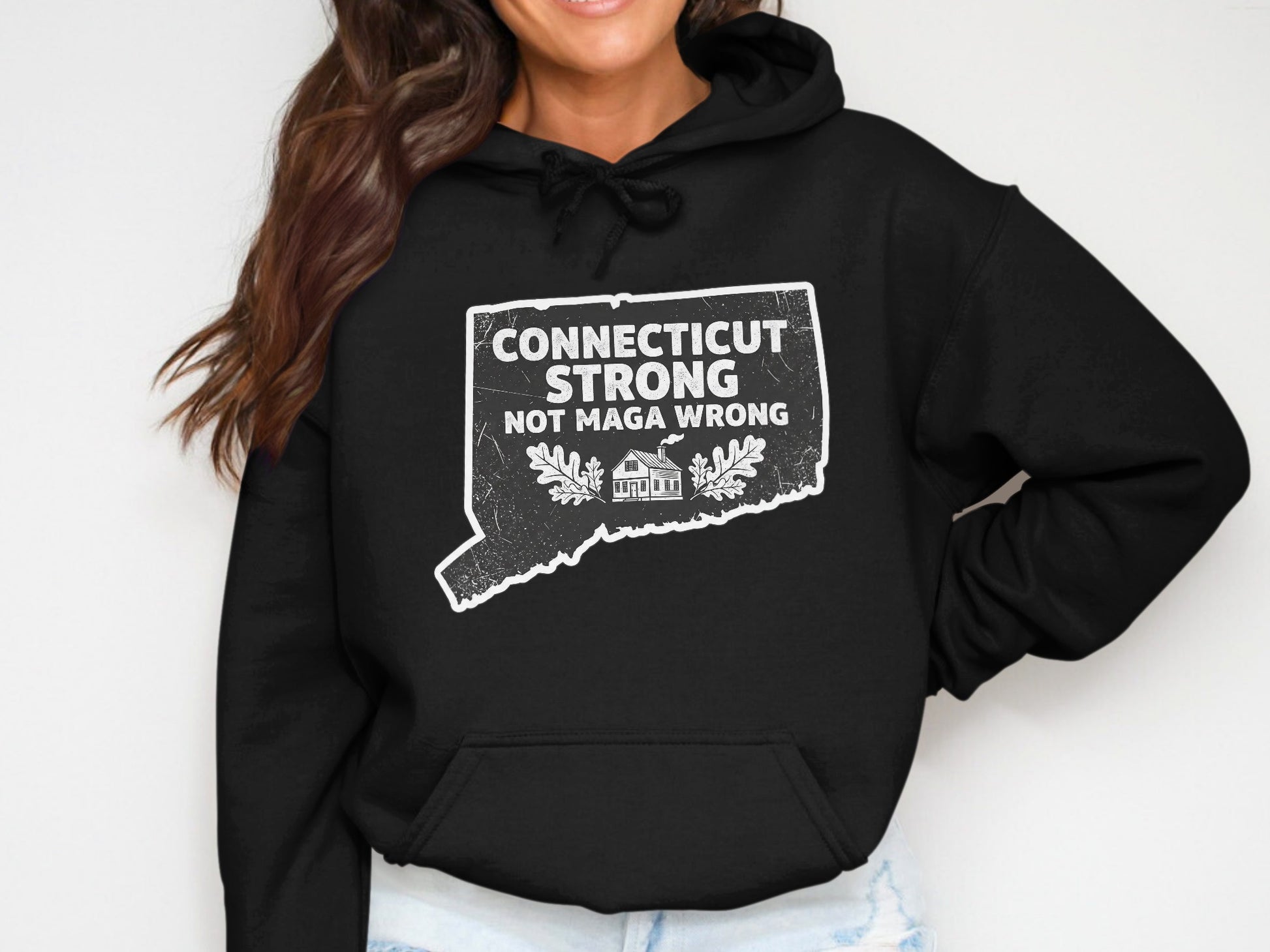 Connecticut Strong Not Maga Wrong Hoodie product type