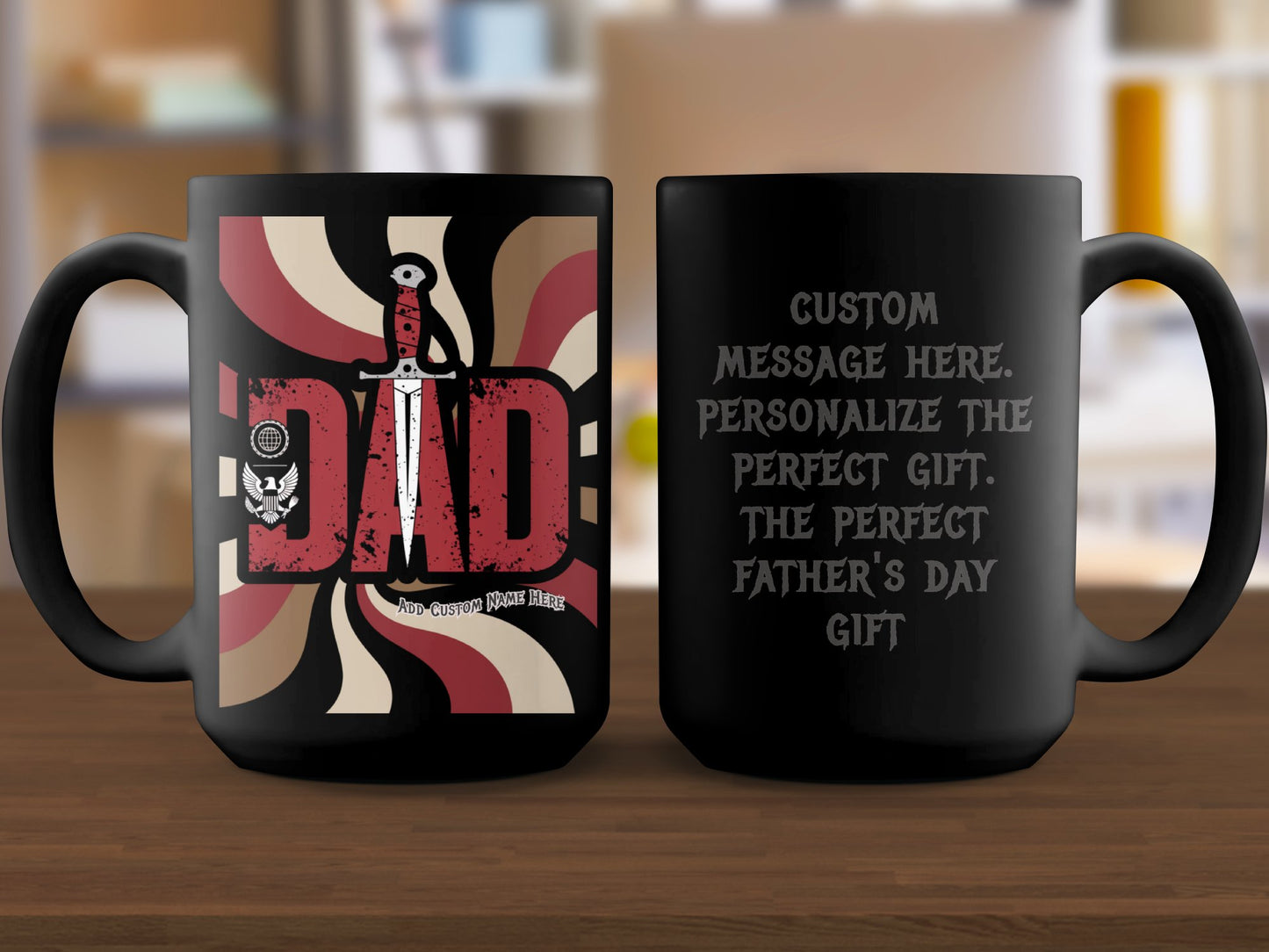 Personalized Father's Day Dad Custom Text Mug product