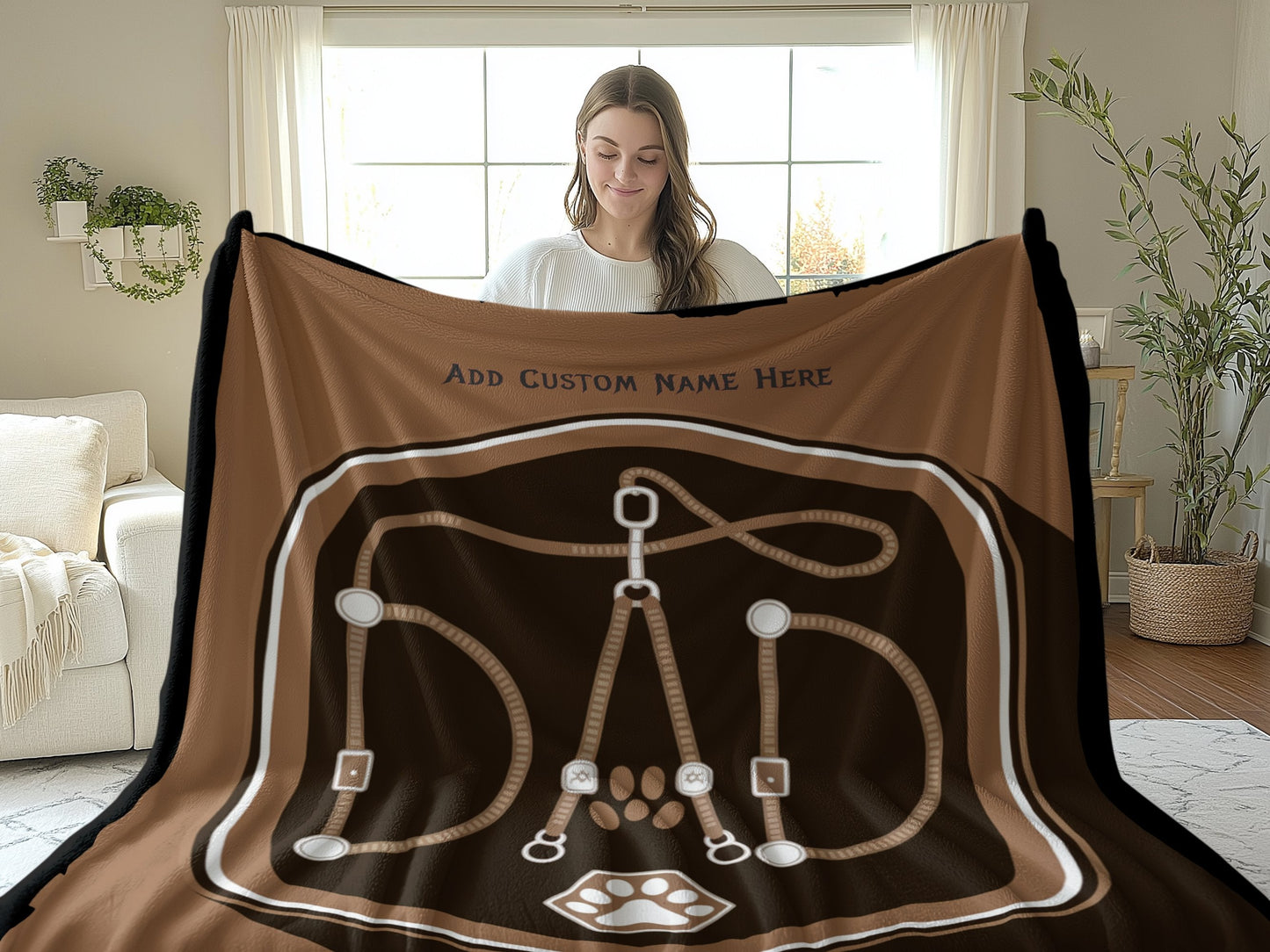 Personalized DAD Name with Add Custom Name Blanket product