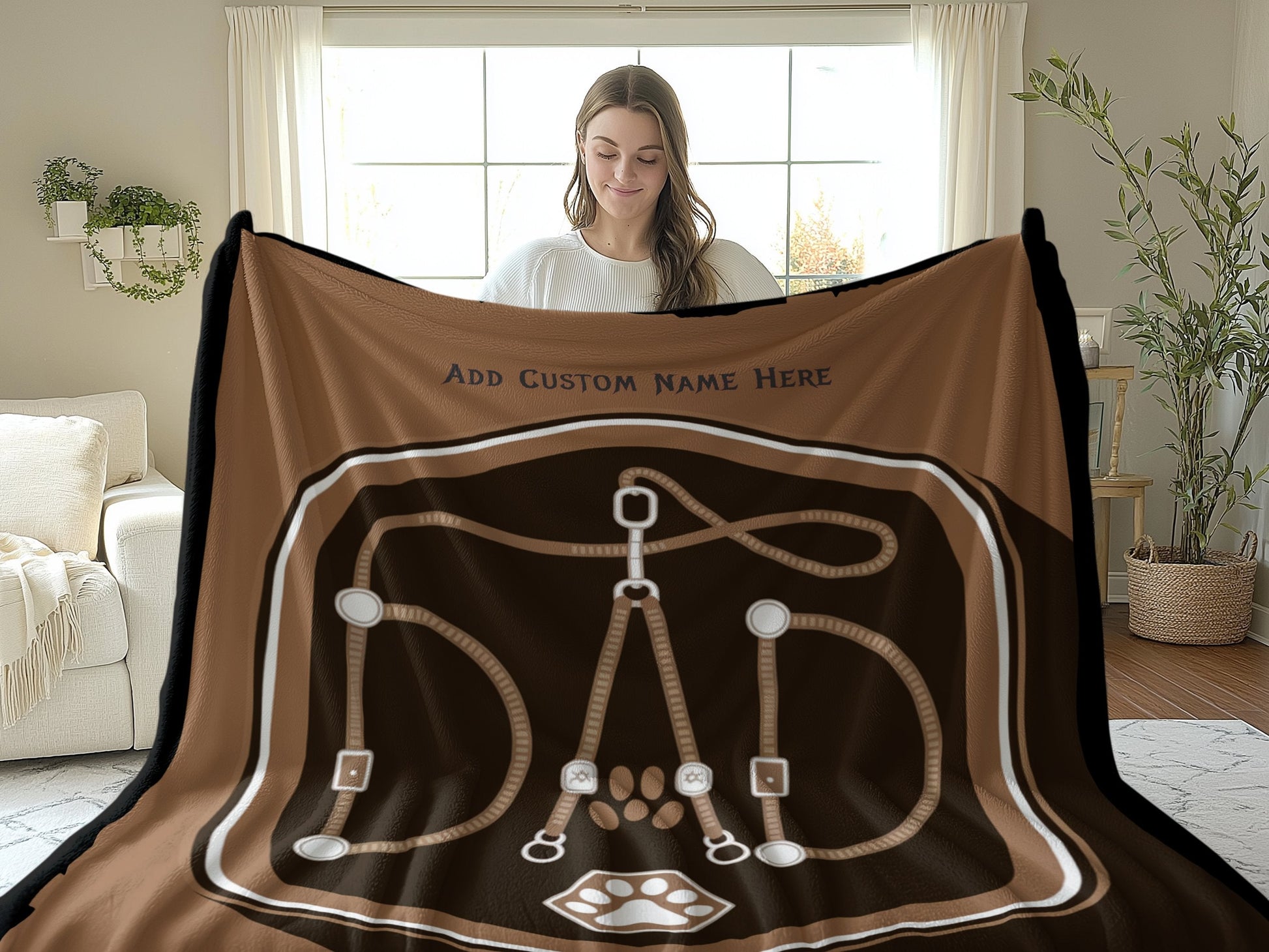 Personalized DAD Name with Add Custom Name Blanket product