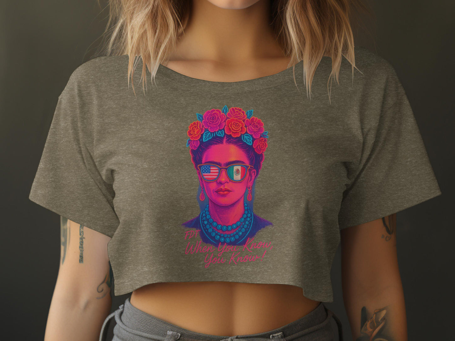 When You Know You Know Artistic Crop Top product