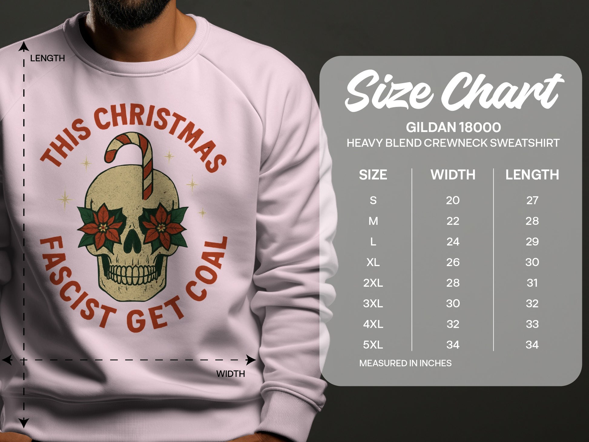 This Christmas Fascist Get Coal Crewneck Sweatshirt