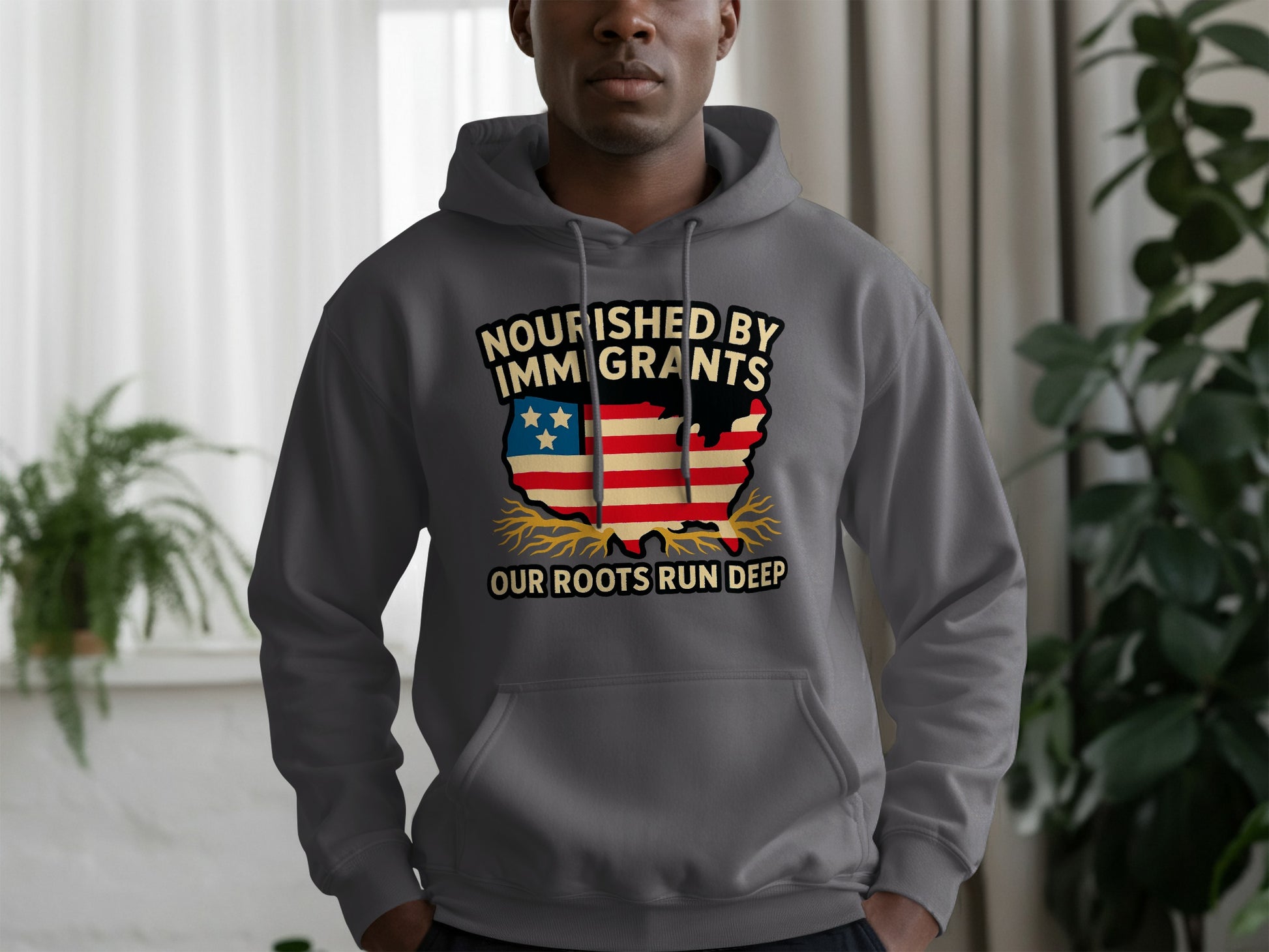 Nourished By Immigrants Our Roots Run Deep Hoodie product type