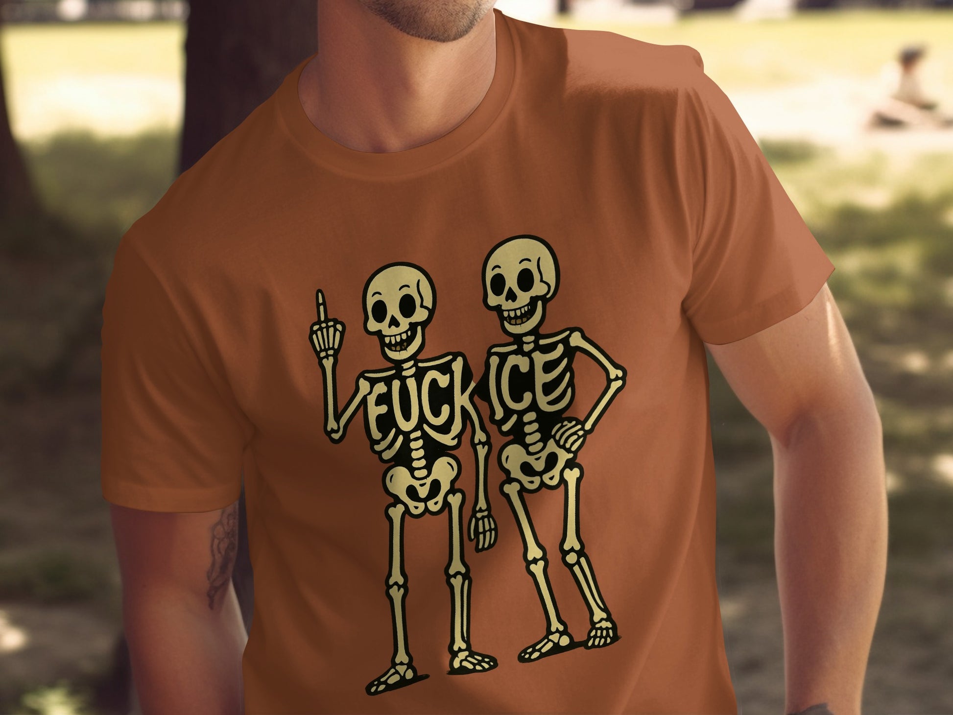 Bold Skeletons Graphic Shirt Halloween Themed product
