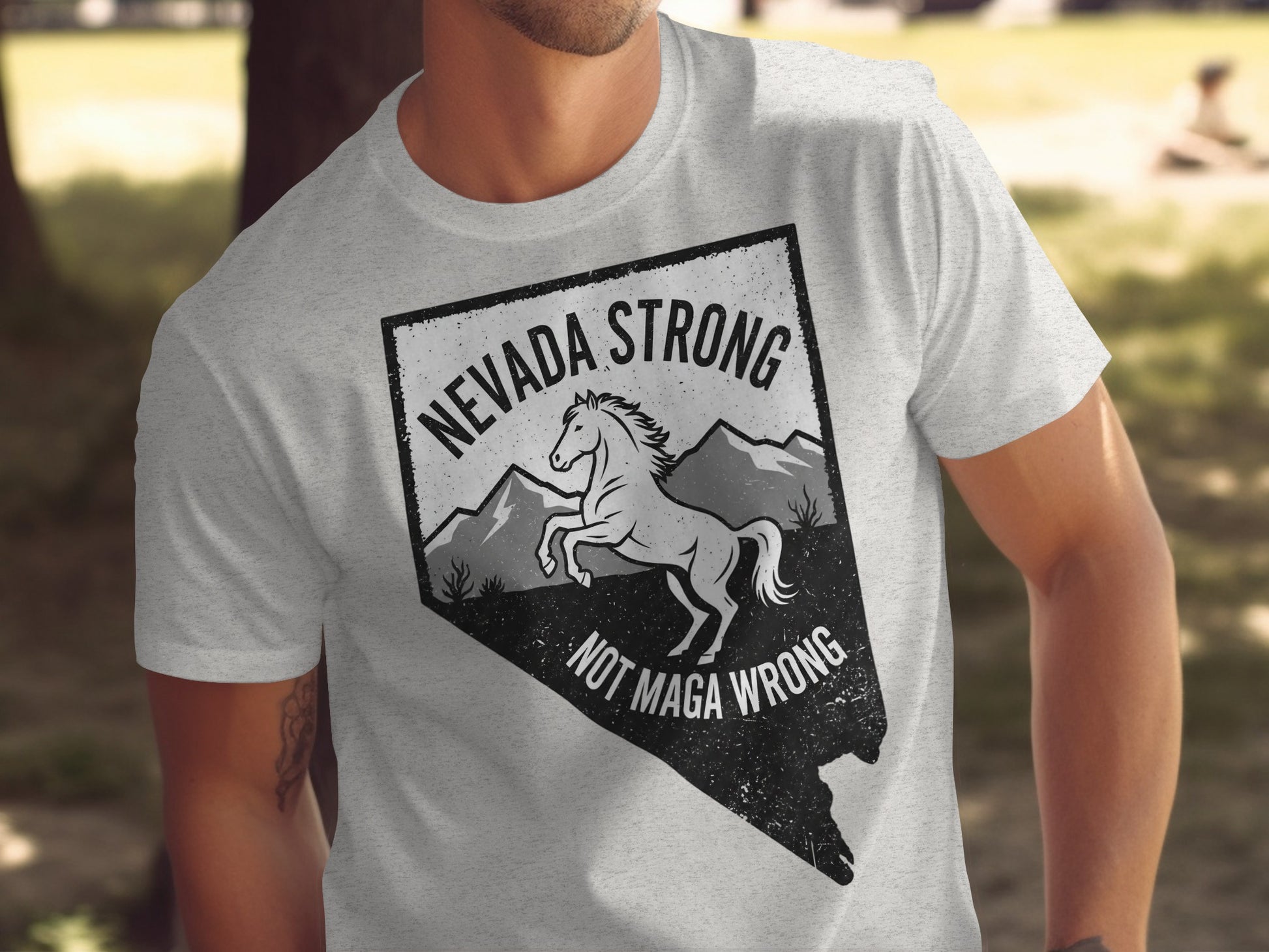 Nevada Strong Not Maga Wrong Graphic T-Shirt product type