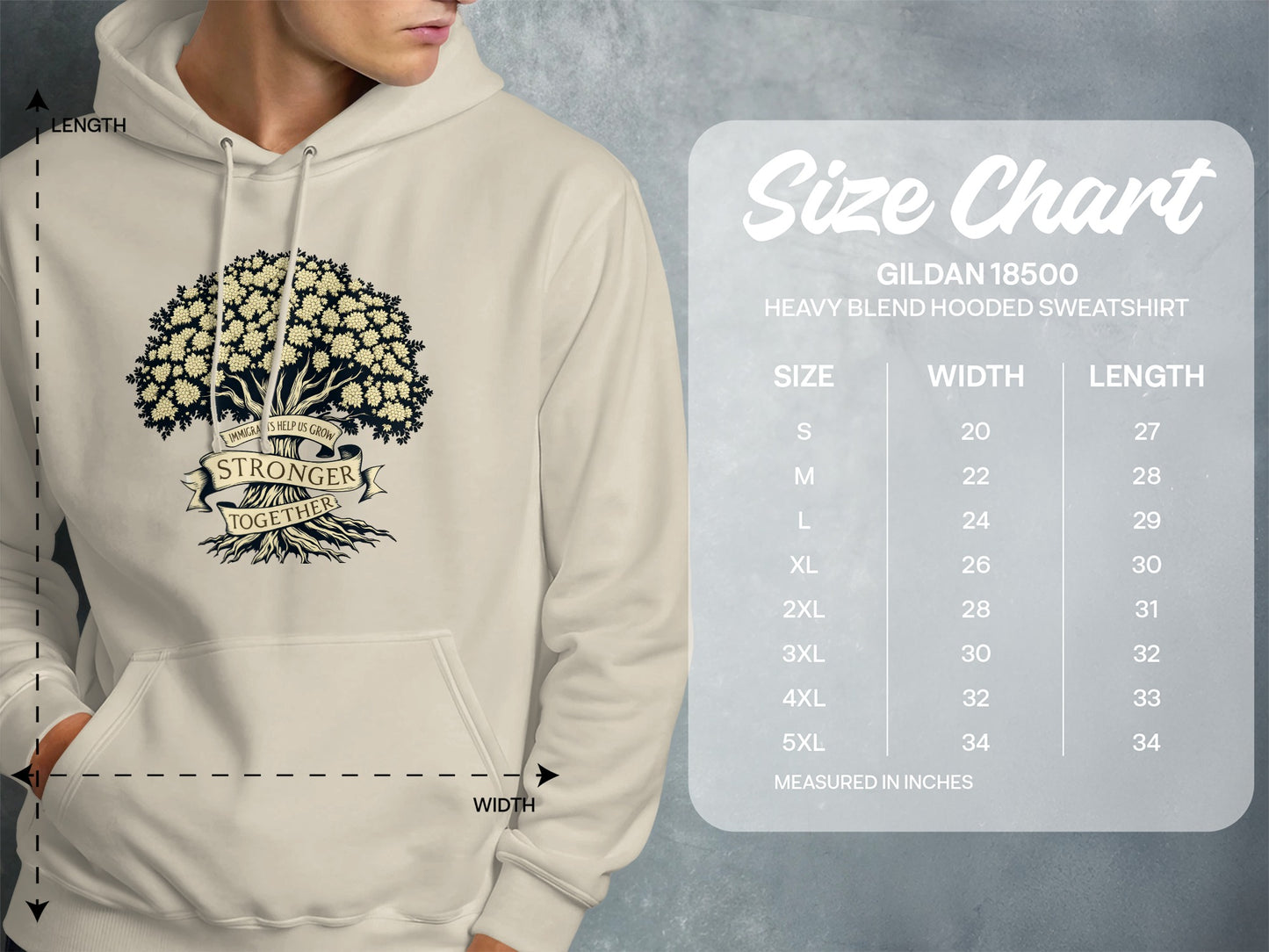 No One Stronger Together Tree Art Hoodie product