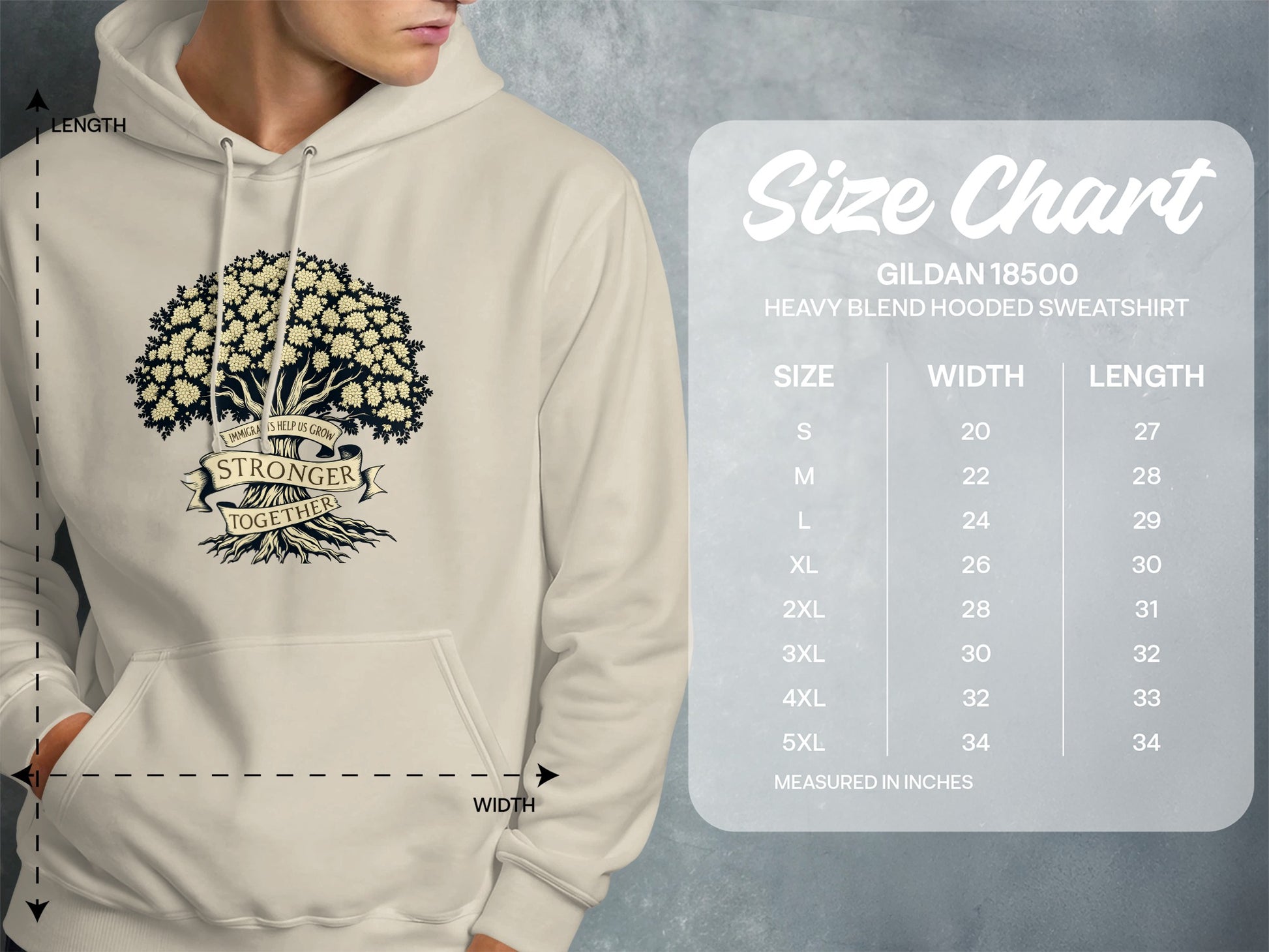 No One Stronger Together Tree Art Hoodie product