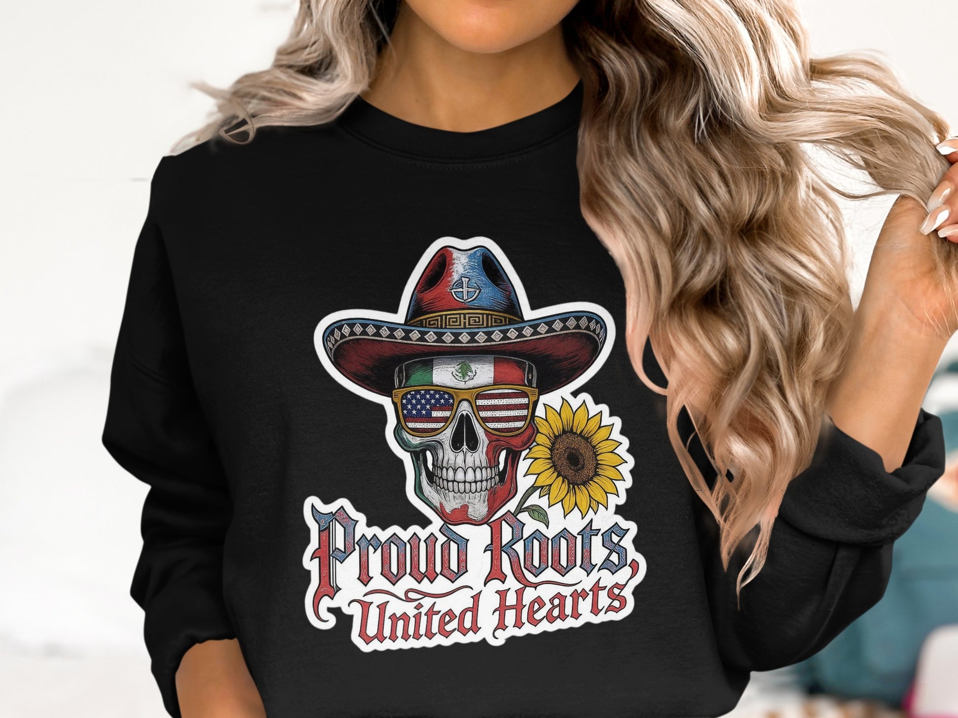 Proud Roots United Hearts Skull Graphic Shirt product type
