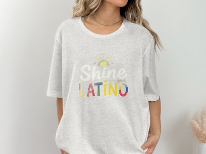 Shine Your Latino Colorful Graphic Tee product
