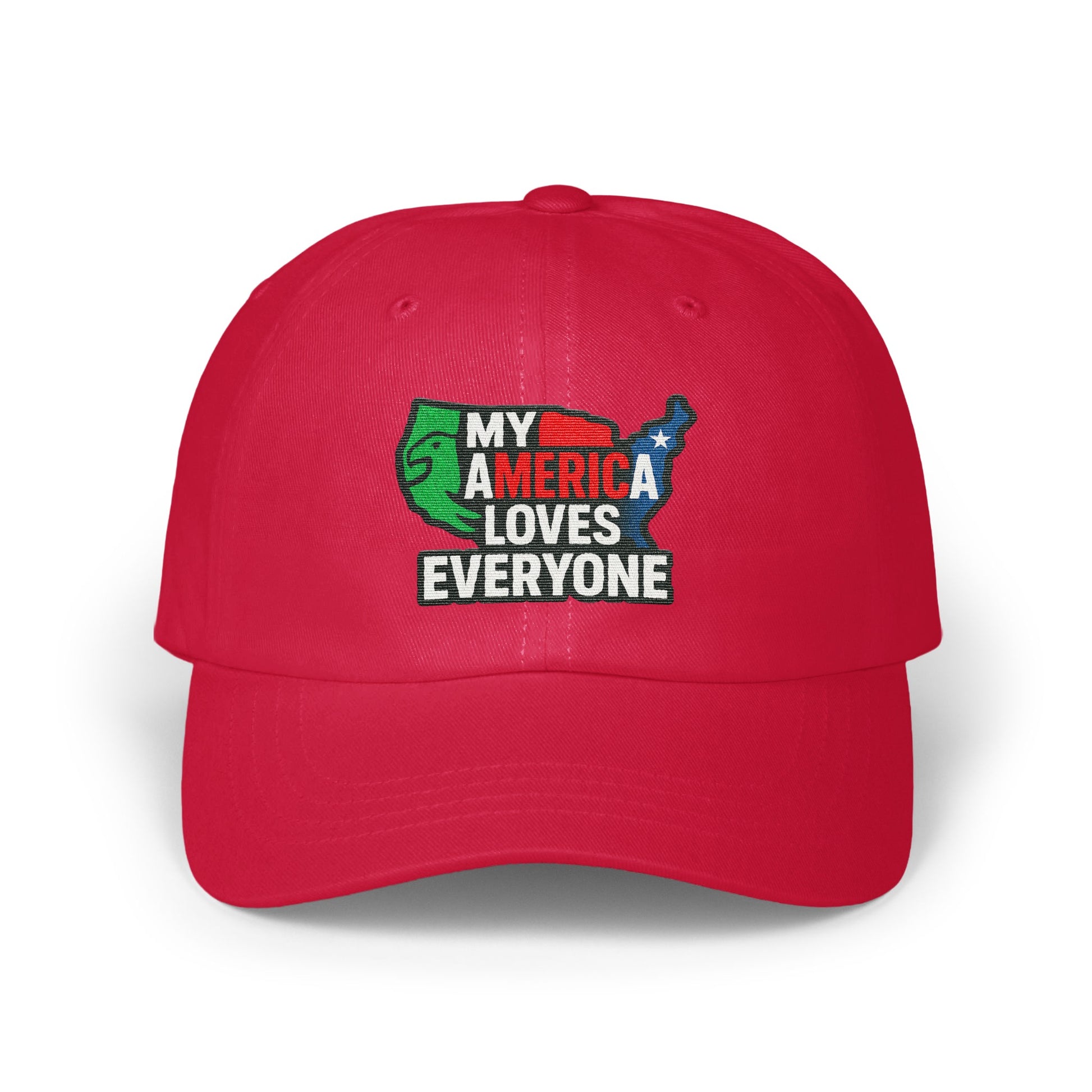 My America Loves Everyone Embroidered Cap product