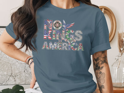 No Kings America Graphic Statement T-shirt product