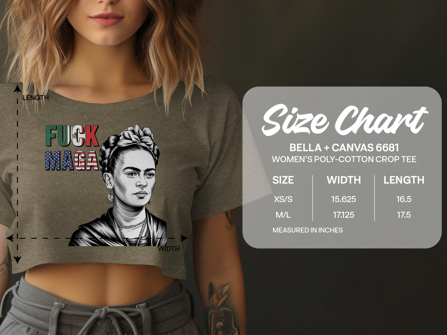 Graphic Women's Crop Tee with Unique Print product type