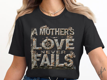 A Mothers Love Never Fails Graphic T-Shirt product