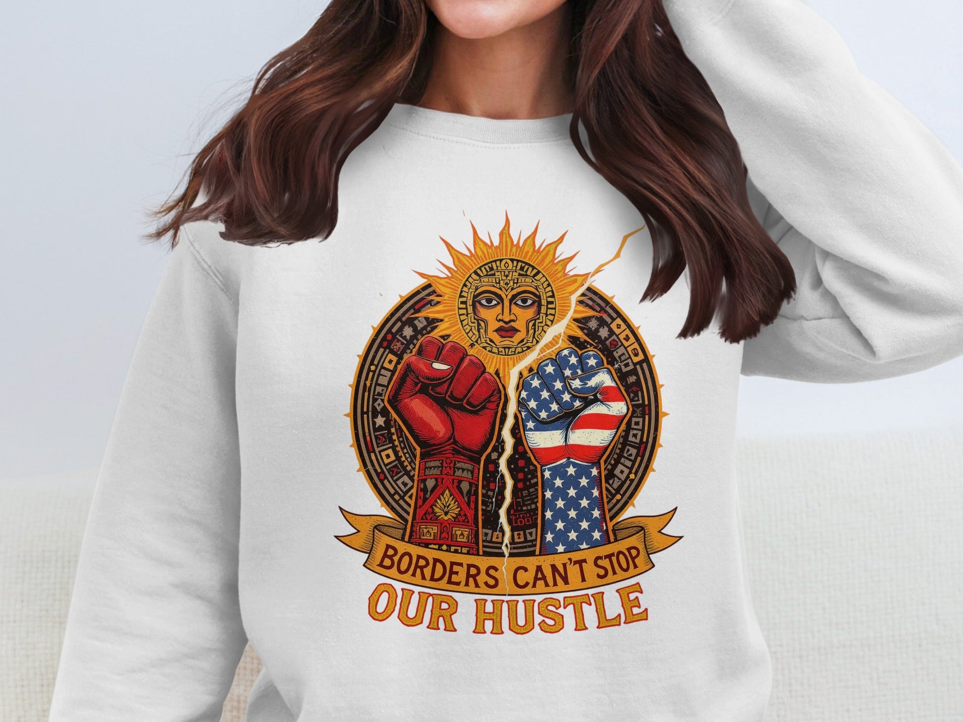 Borders Can't Stop Our Hustle Sweatshirt product type
