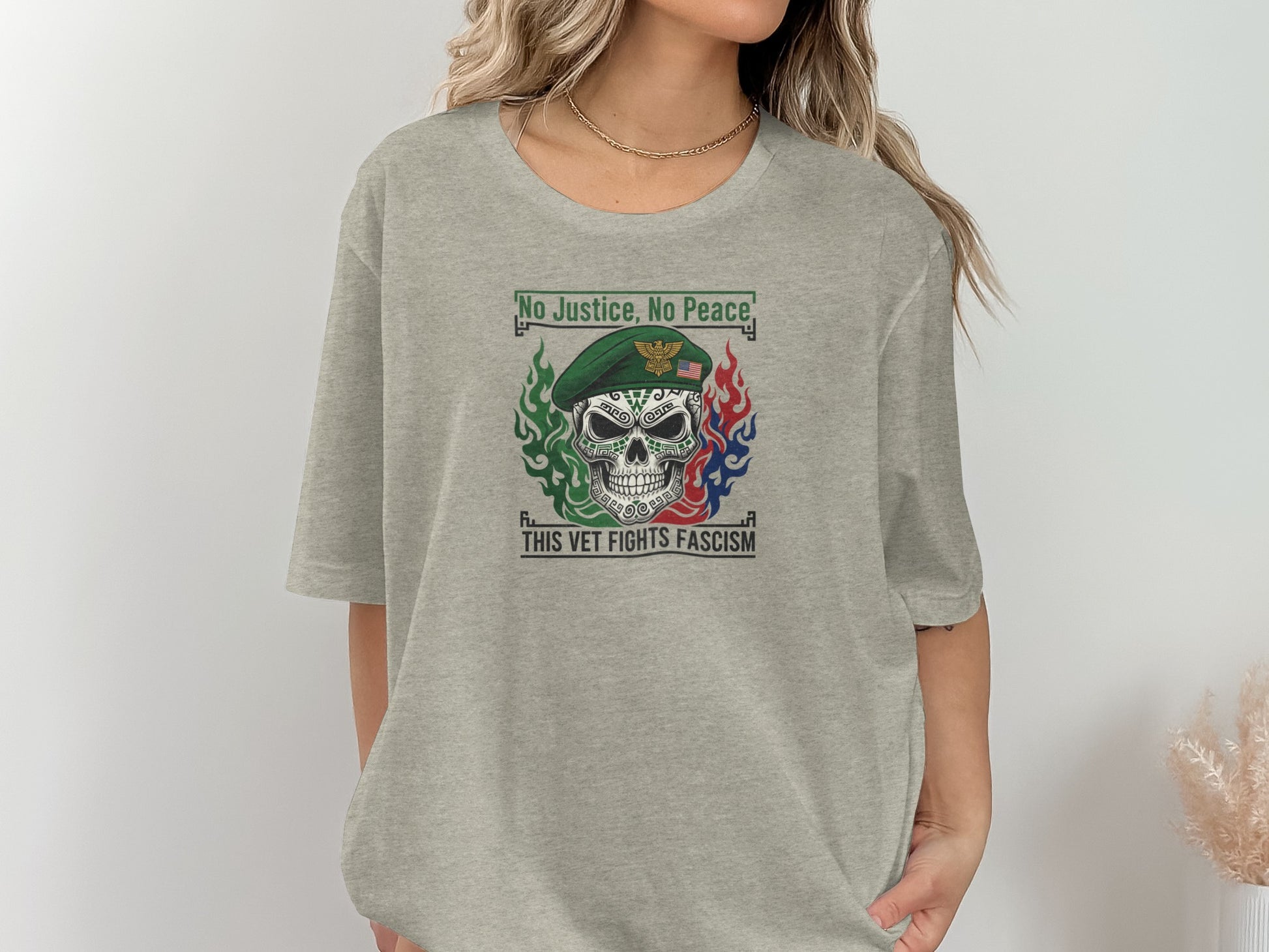 This Vet Fights Fascism No Justice No Peace shirt