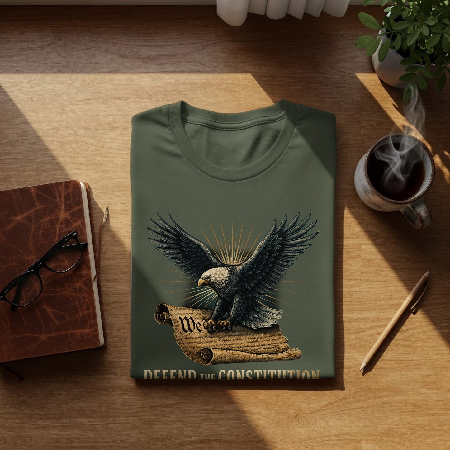 Defend the Constitution Eagle We The People T-shirt