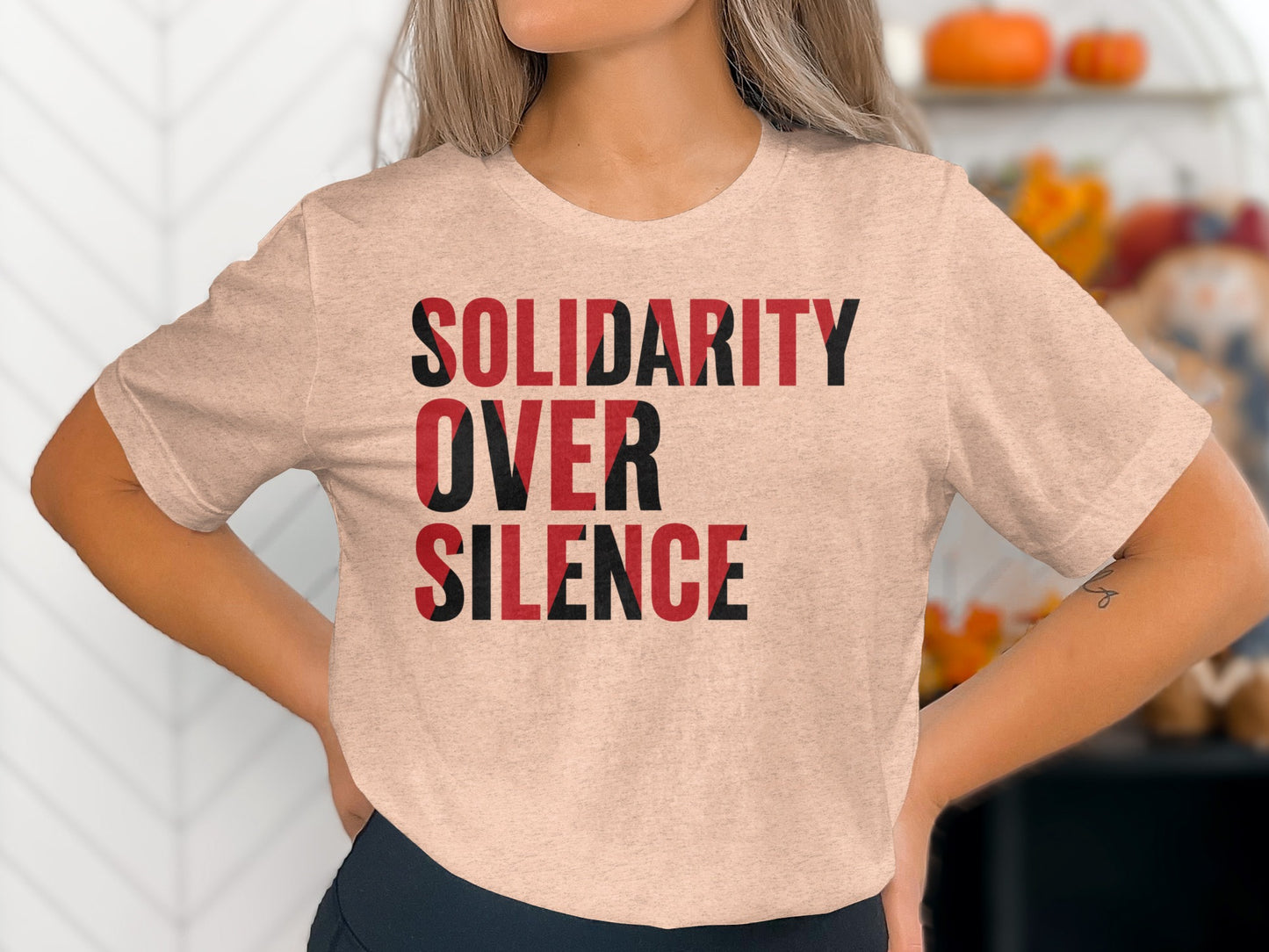 Solidarity Over Silence Motivational T-Shirt