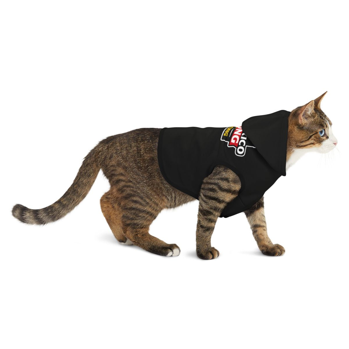 Stylish Black Cat Hoodie with Unique Logo Product