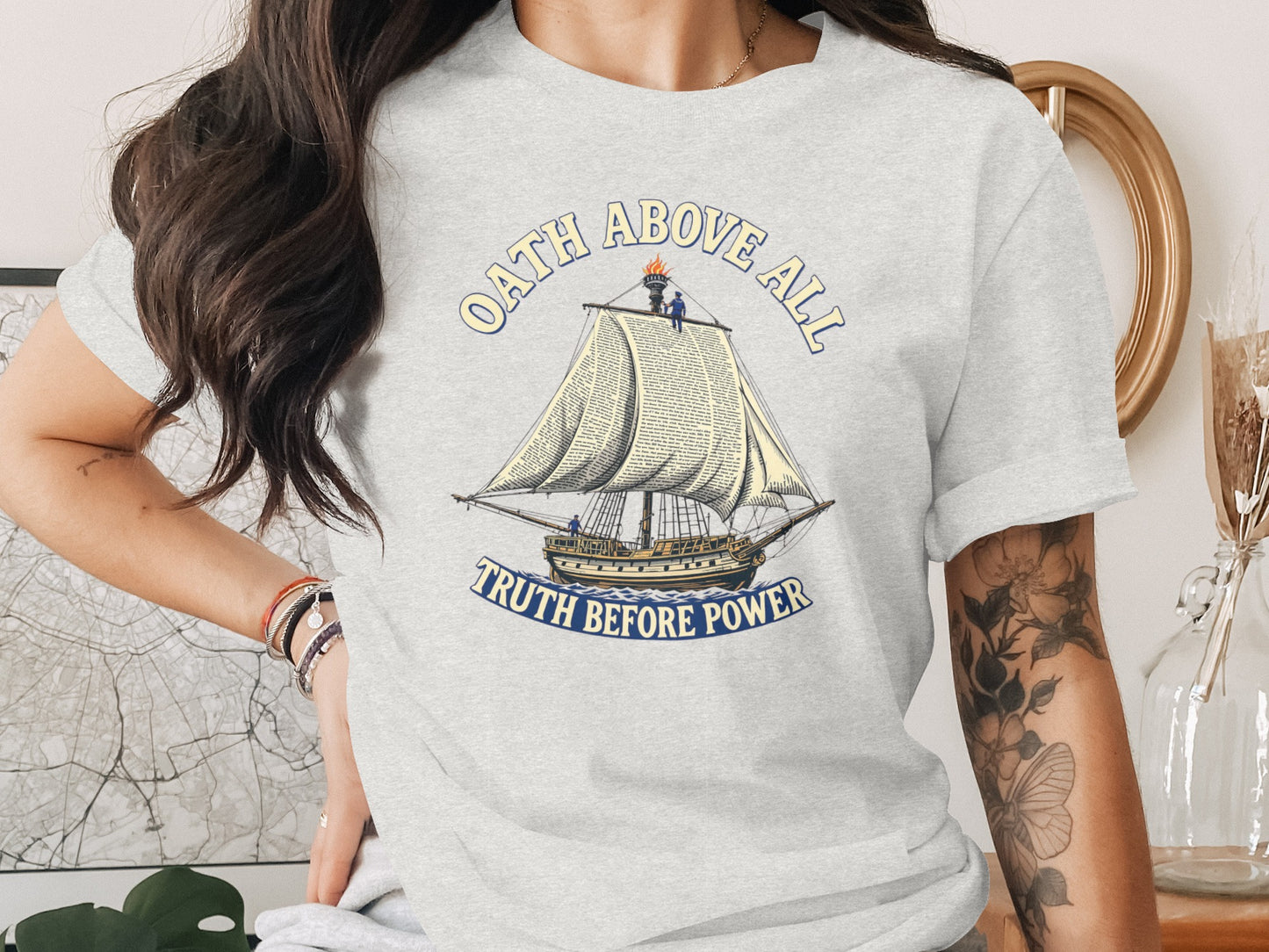 Oath Above All Truth Before Power Graphic Shirt