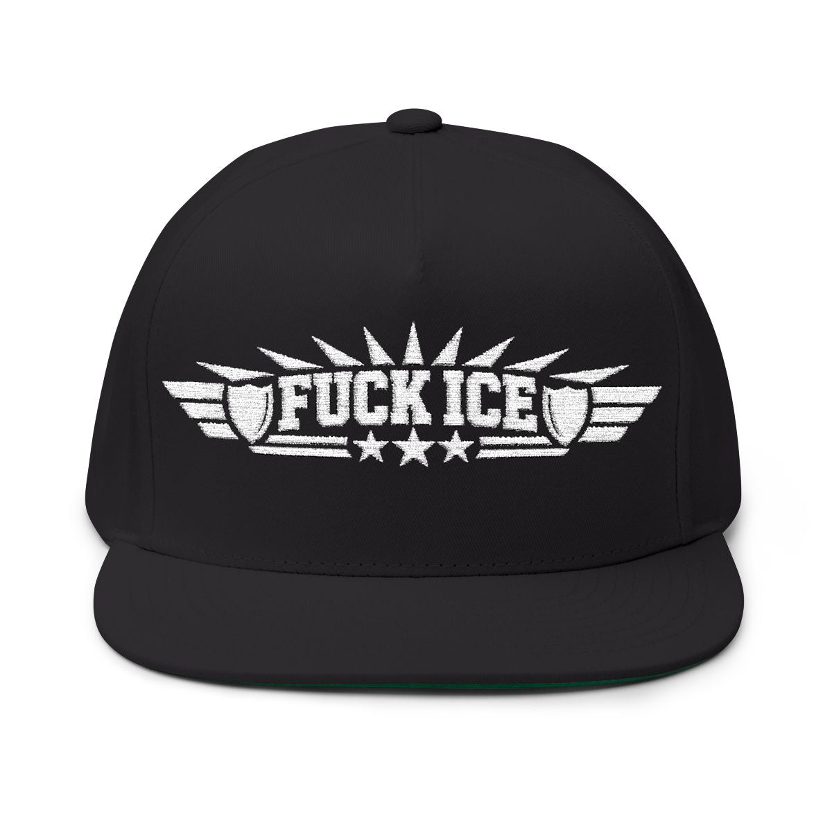 Bold Statement Fuck ICE Embroidered Hat with Shield Design