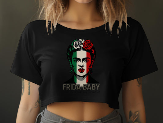 Frida Baby Graphic Crop Top Fashion Statement product type