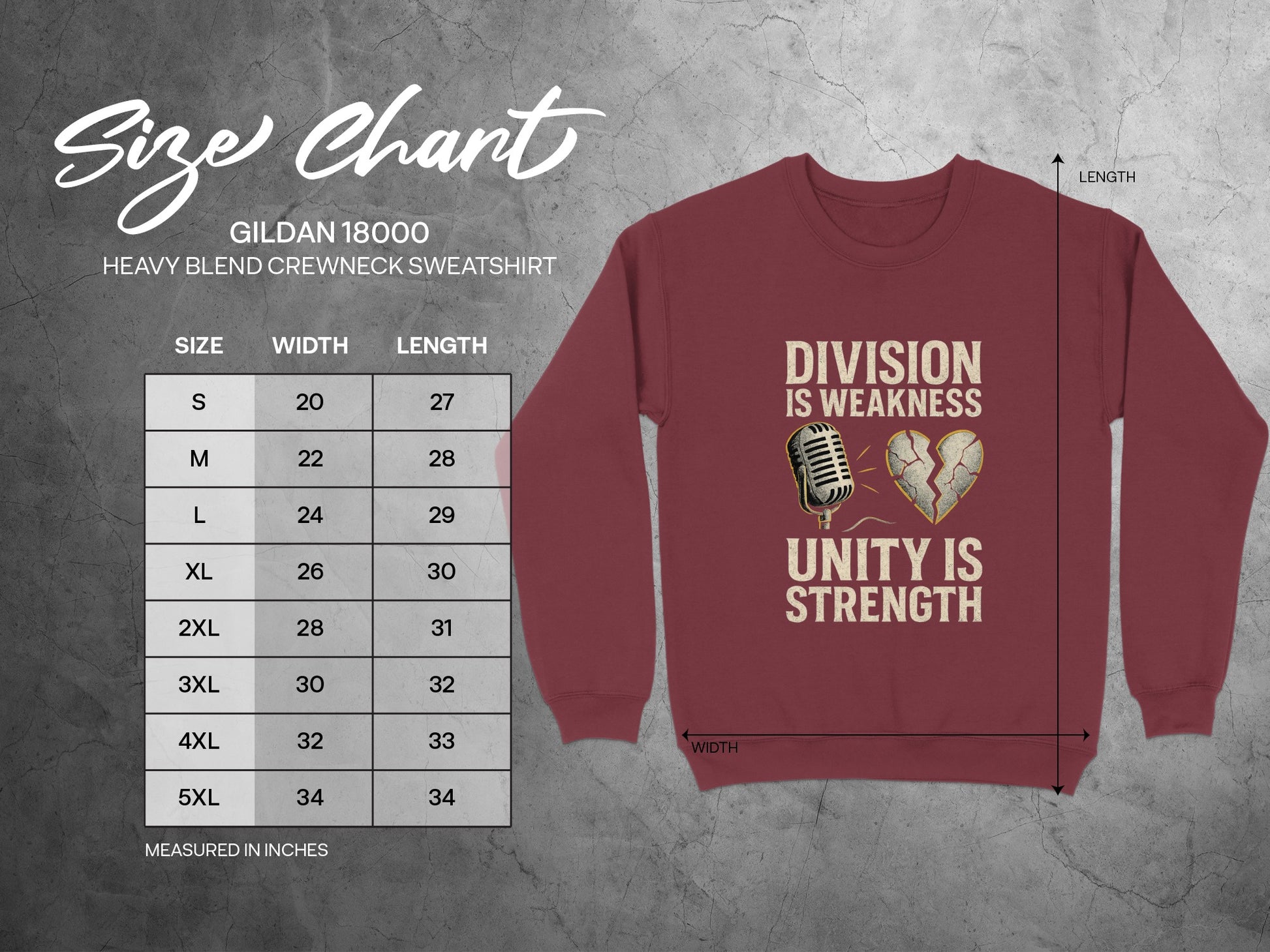Division Is Weakness Unity Is Strength sweatshirt product