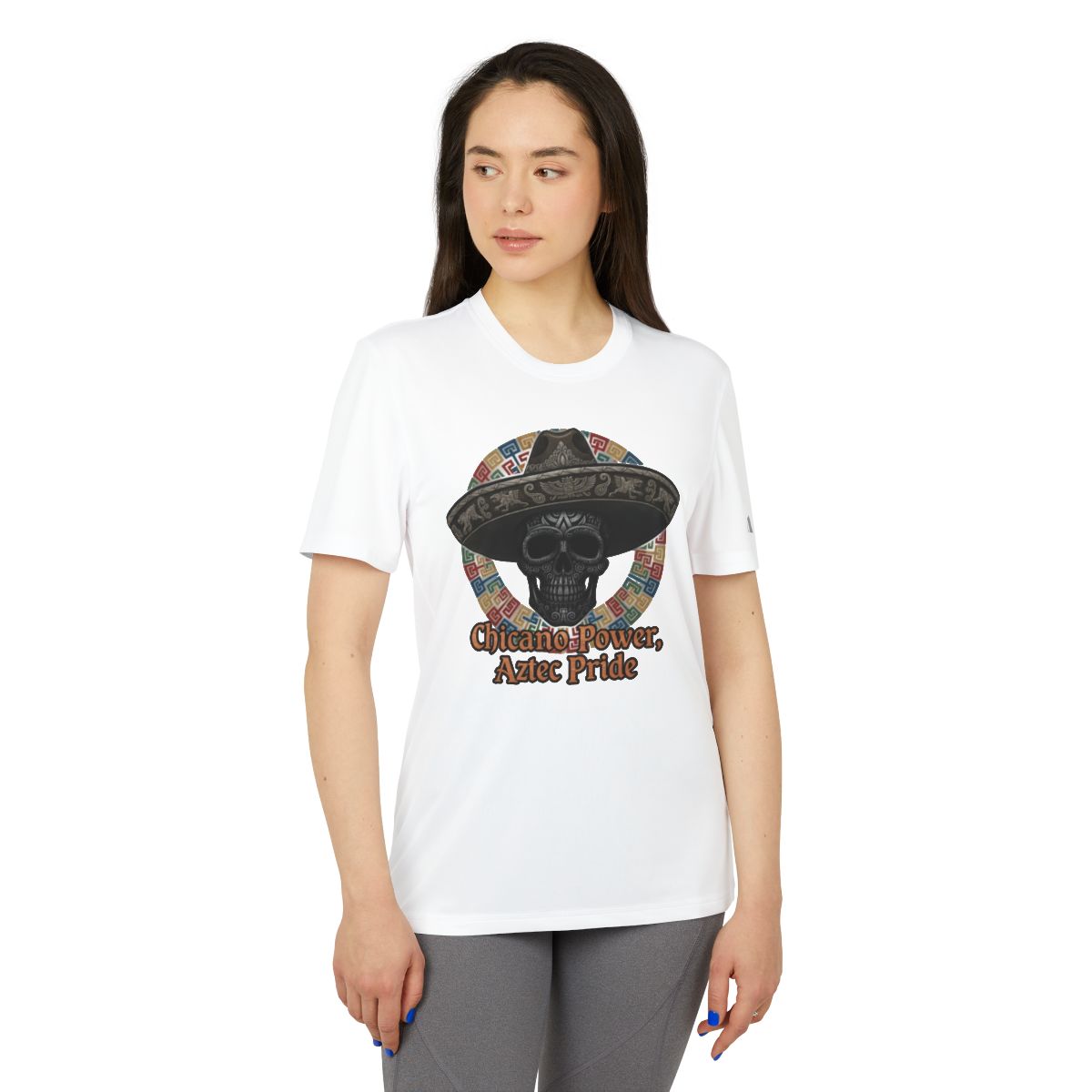 Chicano Power Aztec Pride printed graphic t-shirt