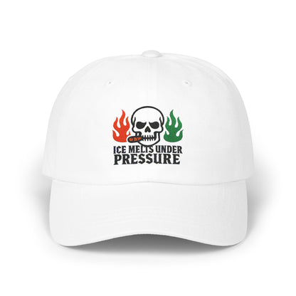 Ice Melts Under Pressure Skull Embroidered Hat product