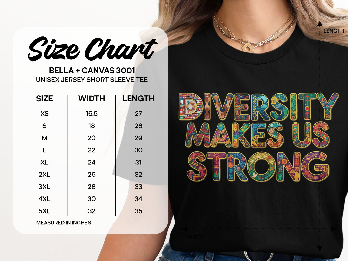 Diversity Makes Us Strong Women's Unisex Shirt