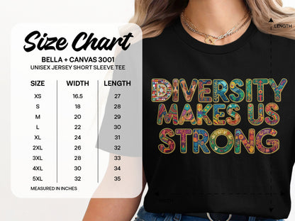 Diversity Makes Us Strong Women's Unisex Shirt